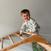 Montessori Jungle Gym Toddler Bed - Safe Wooden Climber & Indoor Playhouse for Kids