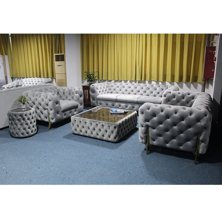 Wholesale Couch Living Room Sofa Cama Muebles Modern Designer Luxury Tufted Chesterfield Velvet Tufted Sofas Set Furniture
