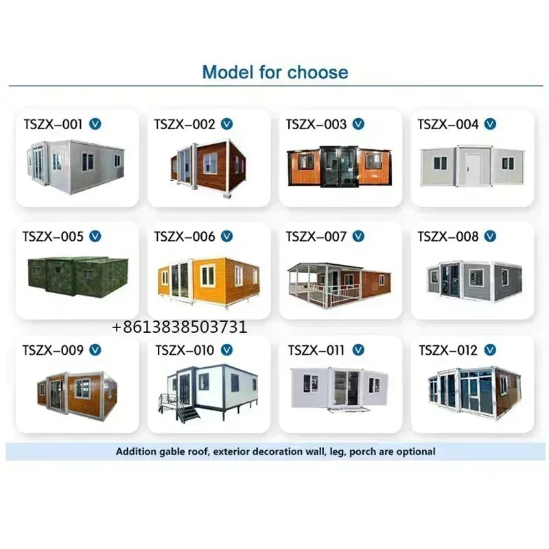 Luxury Expandable Container Home: 20ft/40ft Prefab Steel Cabin - Waterproof & Ready-Made