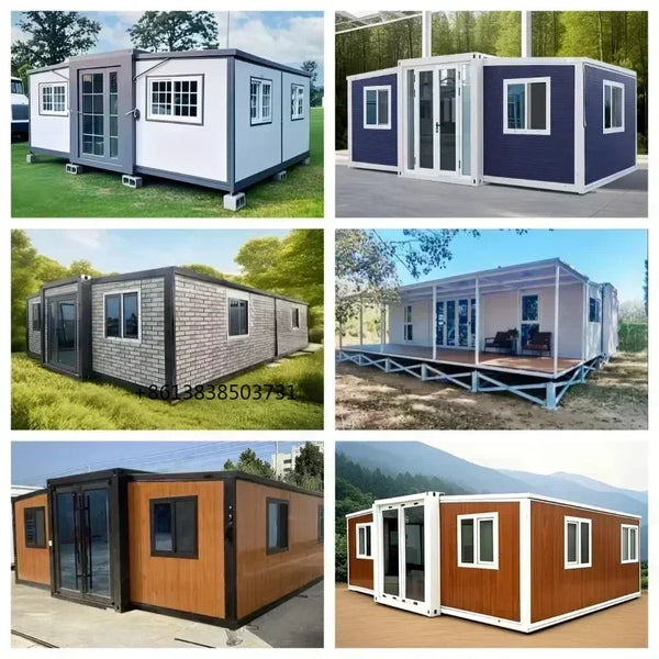 Luxury Expandable Container Home: 20ft/40ft Prefab Steel Cabin - Waterproof & Ready-Made