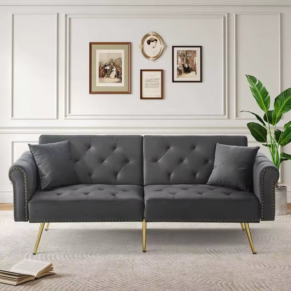The Ultimate Modern Double Sofa Bed: Space-Saving, 3-Level Adjustable Backrest