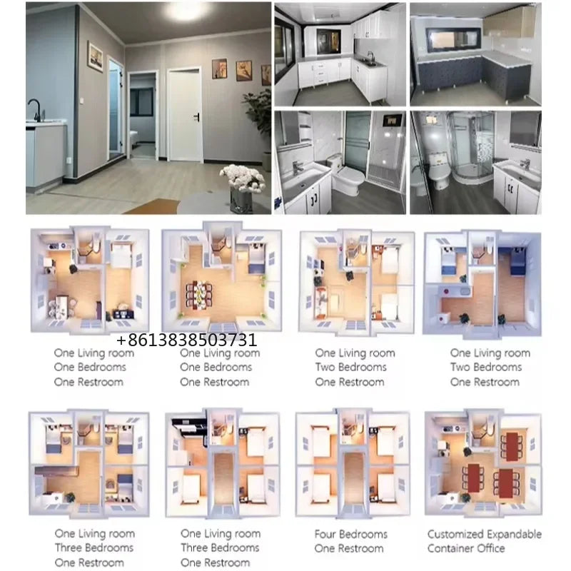 Luxury Expandable Container Home: 20ft/40ft Prefab Steel Cabin - Waterproof & Ready-Made