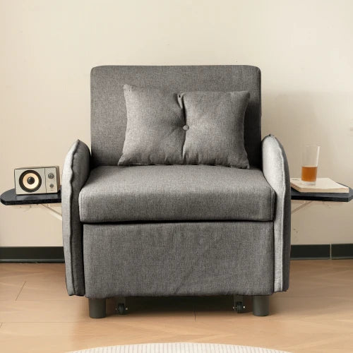 Versatile 3-in-1 Pull-Out Sofa Bed - Sofa, Lounger & Armchair - Compact Design for Small Spaces (123x167x78cm)