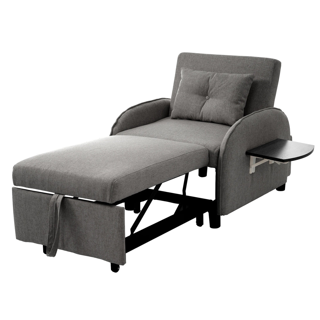 Versatile 3-in-1 Pull-Out Sofa Bed - Sofa, Lounger & Armchair - Compact Design for Small Spaces (123x167x78cm)