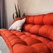 Luxury Navy Green Linen & Velvet French Floor Cushion - Customizable Sizes & Colors