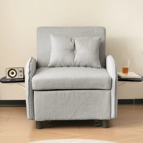 Versatile 3-in-1 Pull-Out Sofa Bed - Sofa, Lounger & Armchair - Compact Design for Small Spaces (123x167x78cm)
