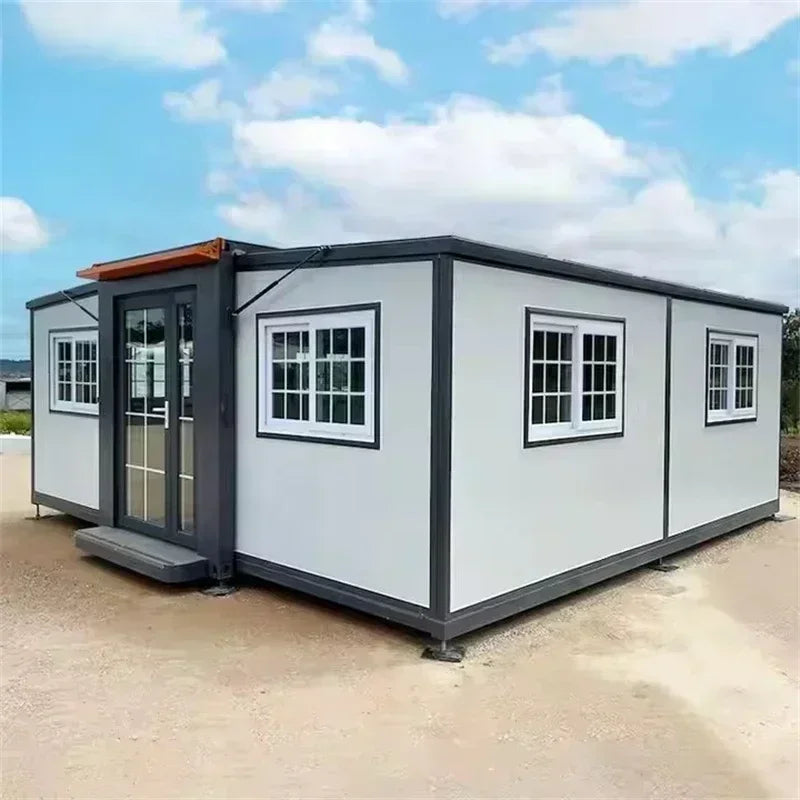 Luxury Expandable Container Home: 20ft/40ft Prefab Steel Cabin - Waterproof & Ready-Made