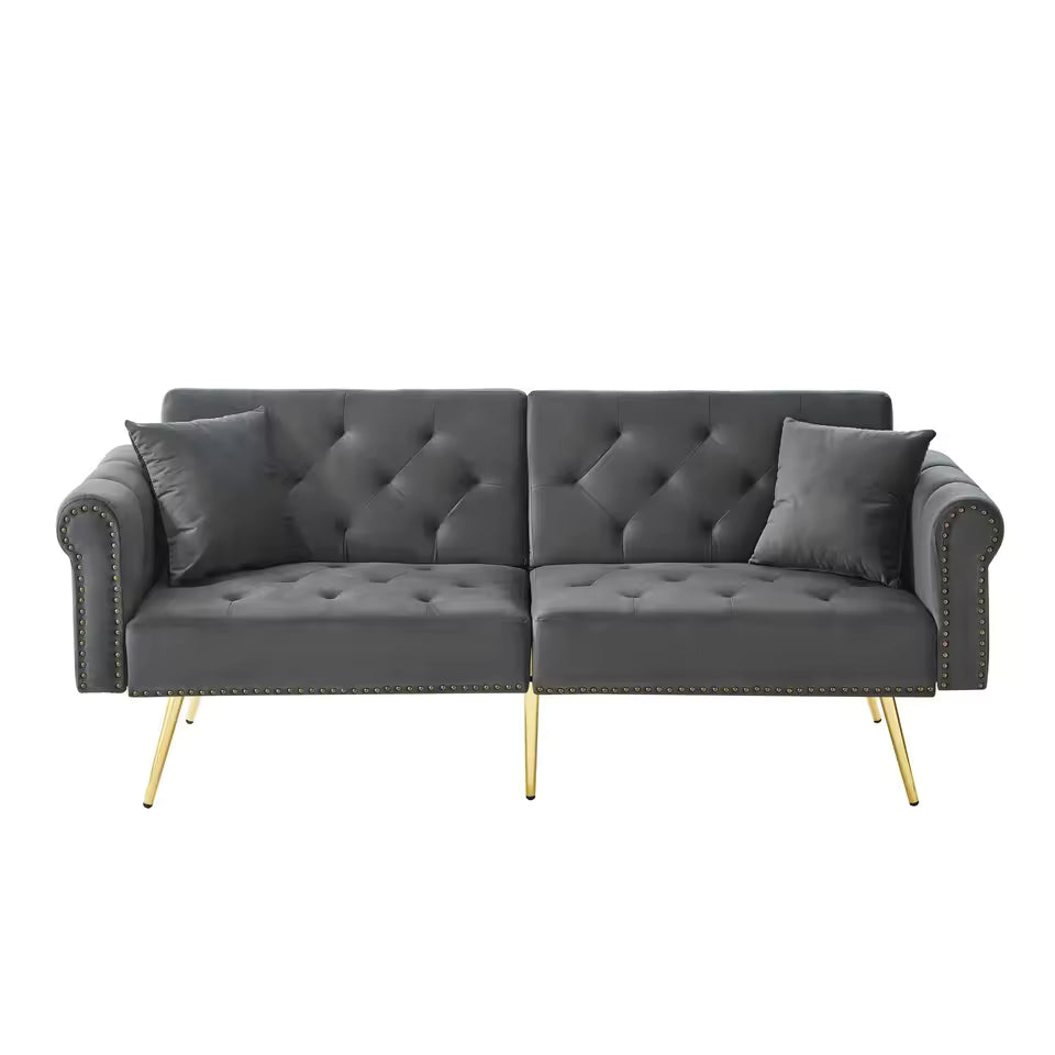 The Ultimate Modern Double Sofa Bed: Space-Saving, 3-Level Adjustable Backrest