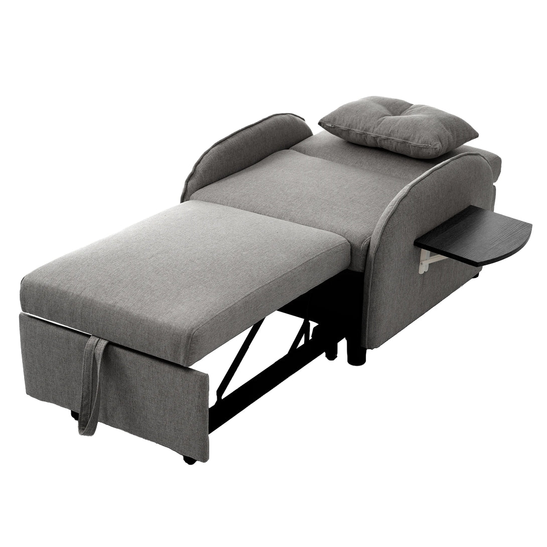 Versatile 3-in-1 Pull-Out Sofa Bed - Sofa, Lounger & Armchair - Compact Design for Small Spaces (123x167x78cm)