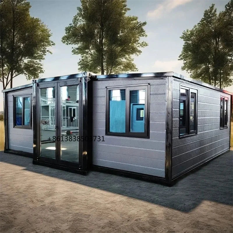 Luxury Expandable Container Home: 20ft/40ft Prefab Steel Cabin - Waterproof & Ready-Made