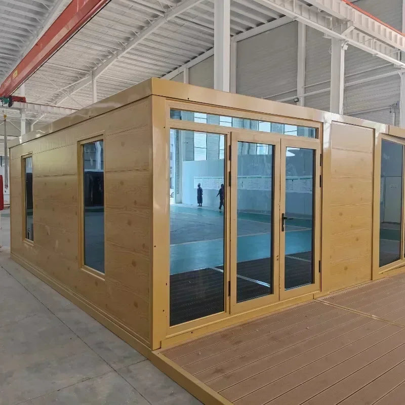 Luxury Expandable Container Home: 20ft/40ft Prefab Steel Cabin - Waterproof & Ready-Made