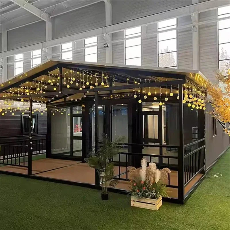 Luxury Expandable Container Home: 20ft/40ft Prefab Steel Cabin - Waterproof & Ready-Made