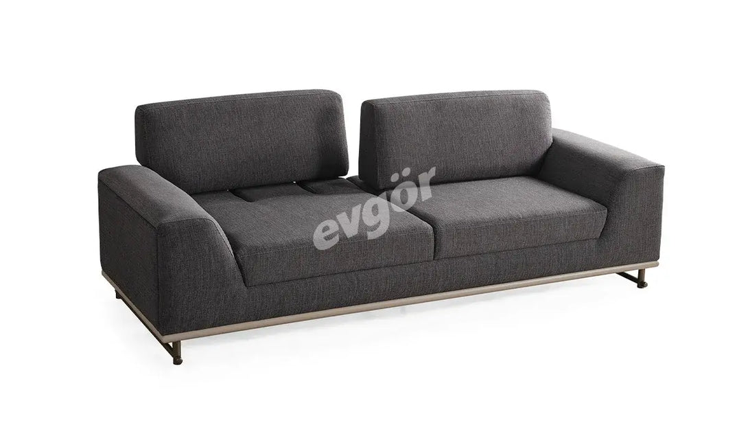 Amenno Walnut Sofa Set