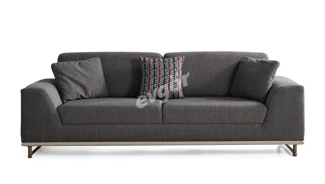 Amenno Walnut Sofa Set