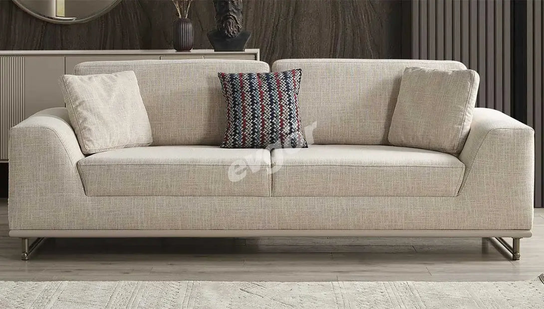Amenno Walnut Sofa Set