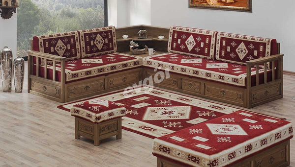 Antep Oymalı Ahşap Şark Köşesi