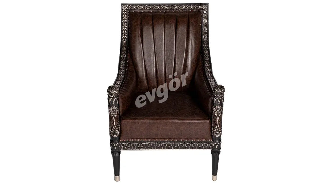 Luxury Budva Office Set: Executive Desk, Comfortable Chair, and Elegant Console