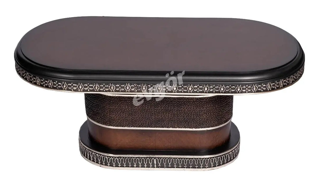 Luxury Budva Office Set: Executive Desk, Comfortable Chair, and Elegant Console