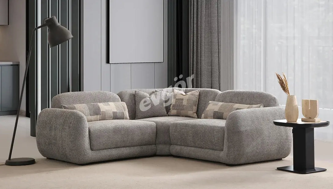 Conforto Modern Gri Köşe Takımı