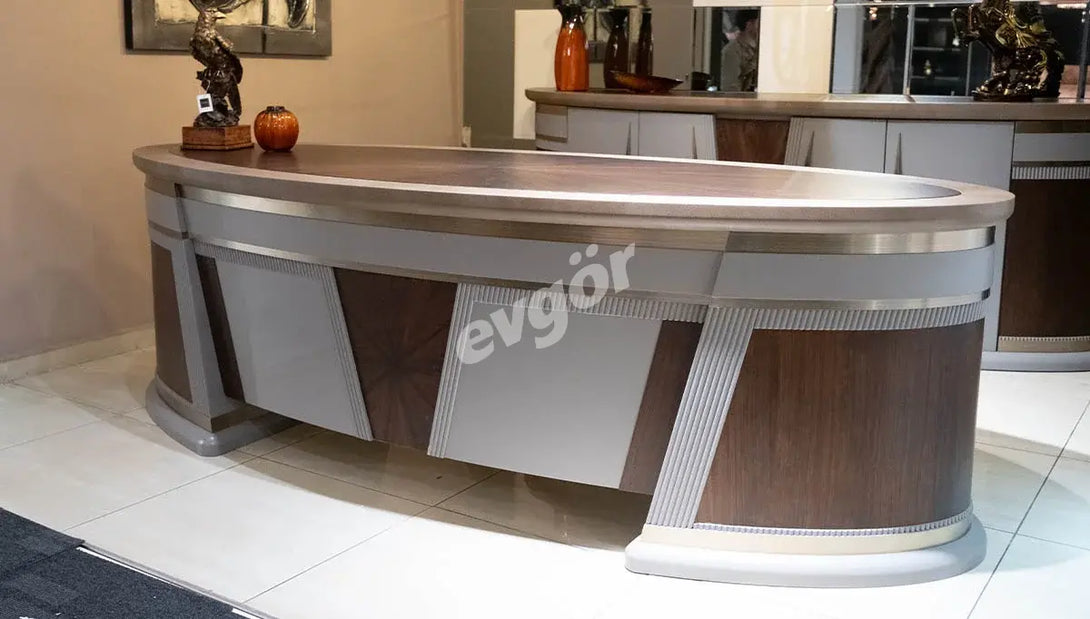 Devin Luxurious Executive Office Set: Opulent Design, Premium Comfort, and Royal Ambiance