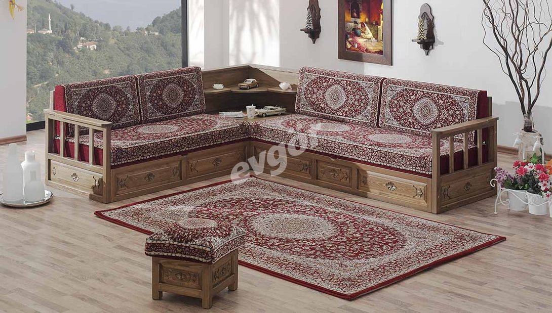 Gökalp Oymalı Ahşap Şark Köşesi