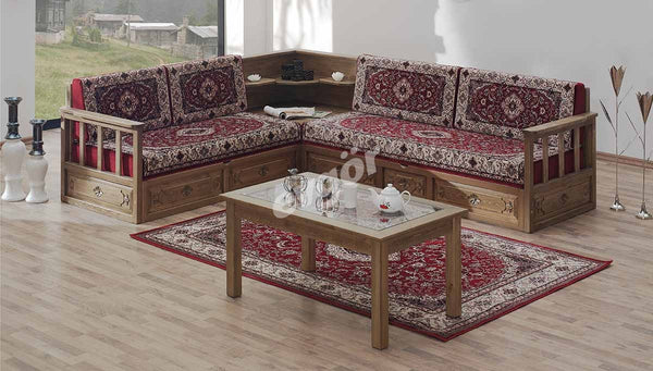 Hanedan Oymalı Ahşap Şark Köşesi
