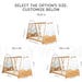 Toddler Gym Bed by Busywood, Montessori Bed Frame, Wooden Activity Gym, Kids Bed with Climbing Wall, Bed with Slats, Indoor Playground