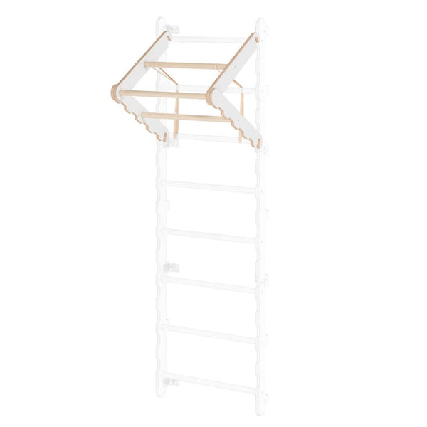 MAMOI® Modern Folding Pull-Up Bar for Wall Bars & Swedish Ladders - Expandable & Eco-Friendly Yarnwood Design