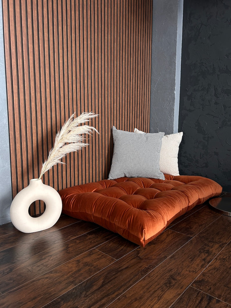 Luxurious Emerald Green Velvet Floor Cushions - Create Your Dream Floor Seating