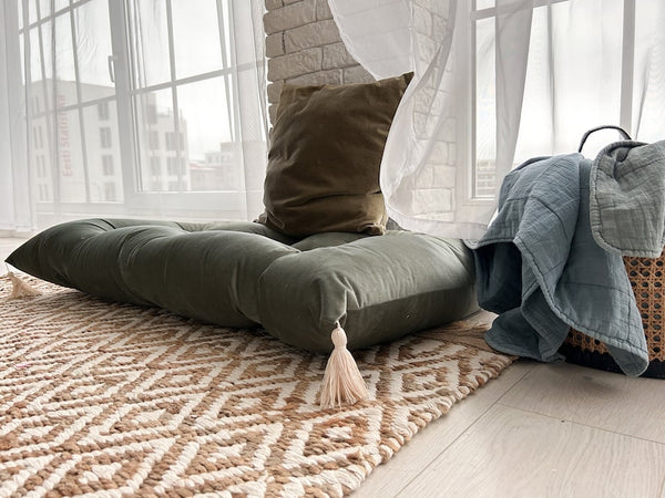 Luxurious Velvet Floor Cushion for Reading Nooks & Kids Rooms | Circus Vibe Seating