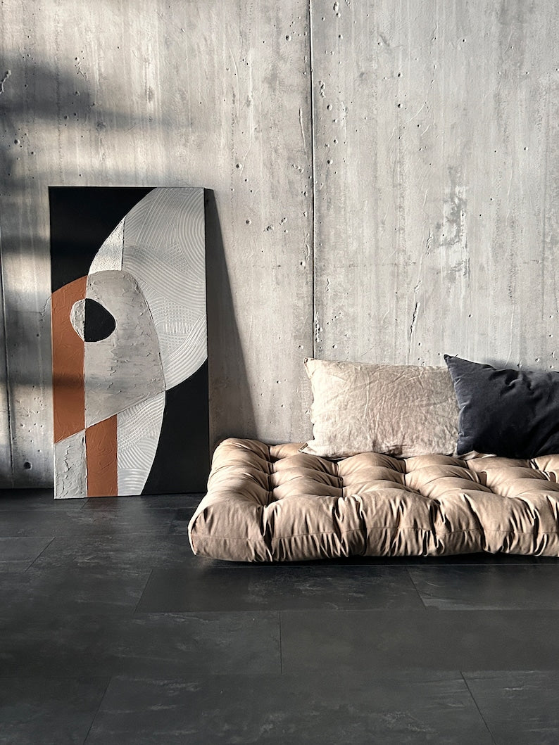 Luxurious Tufted Velvet Floor Cushion | Custom Bench & Reading Nook Seating | Cozy Velvet Floor Pillow | Window Seat Cushion