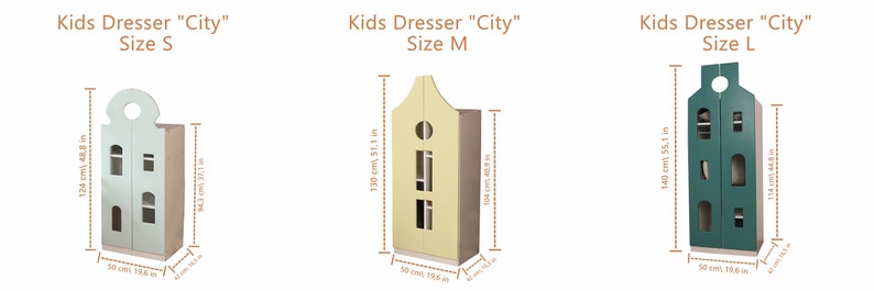 Busywood Montessori Toddler Wardrobe - Natural Pine Wood Nursery Closet, Bookcase & Dresser for Kids