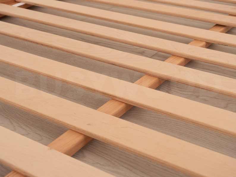Zen Tatami Platform Bed: Japanese Joinery, Low Profile, Natural Alder Wood Floor Bed Frame - Handmade Minimalist Furniture