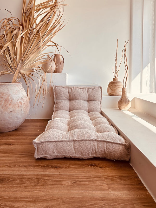 Luxurious French Style Floor Cushion | Custom Size Reading Nook Seat Cushion | Versatile Bench & Window Seat Cushion