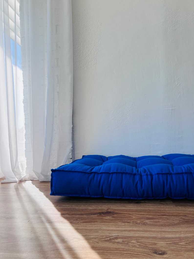 Luxurious French Style Floor Cushion | Custom Size Reading Nook Seat Cushion | Versatile Bench & Window Seat Cushion