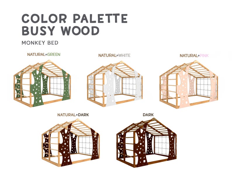 Montessori Gym Bed, Jungle Gym, Toddler Bed, Indoor Gym Bed, Indoor Playhouse, Platform Bed