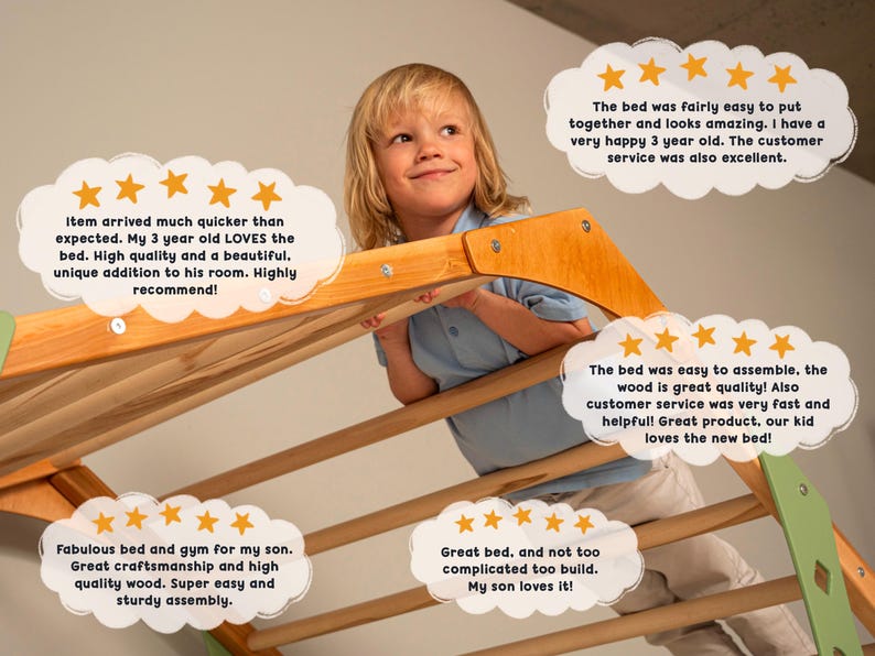 Montessori Bed, Toddler Gym, Montessori Climber, Indoor Play Gym, Toddler Bed, Bed Frame, Playroom Decor, Kids Furniture, Baby Gift