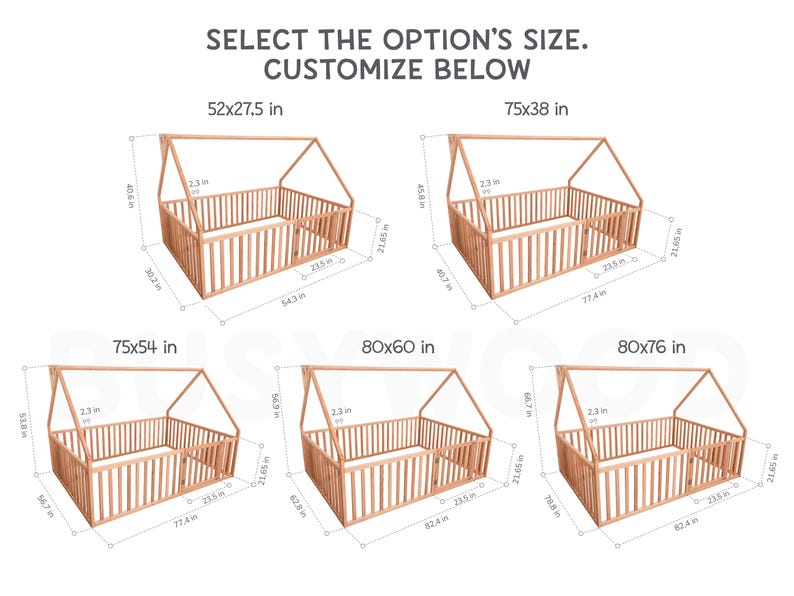 Platform House Bed with Above-Bed Decor - Safe & Engaging Kids Furniture