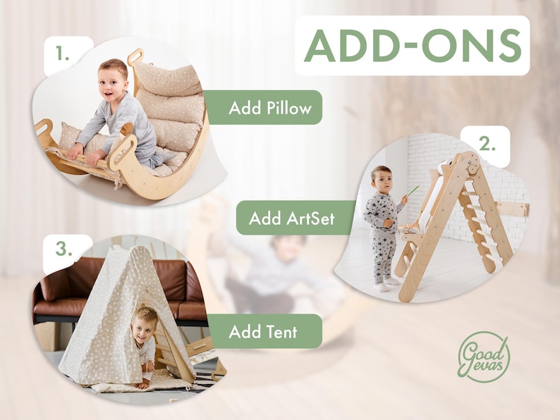 Montessori Wooden Climbing Triangle Arch and Slide Set for Toddlers - Safe, Eco-Friendly Play Gym