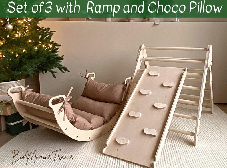 Montessori Climbing Arch with Pillow, Toddler Climb Arch with Pillow, Kletterbogen mit Kissen, Montessori Rocker Arch, Climb Arch+Cushion