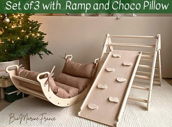 Montessori Climbing Arch with Pillow, Toddler Climb Arch with Pillow, Kletterbogen mit Kissen, Montessori Rocker Arch, Climb Arch+Cushion