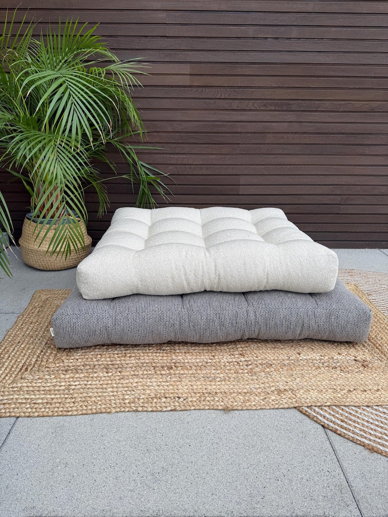 Premium Waterproof Outdoor Bench Cushion - Custom Size Garden, Patio, Balcony Furniture Pad