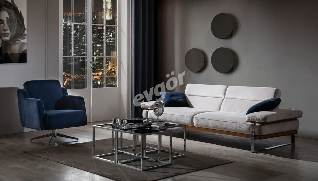Lavenya Metal Sofa Set