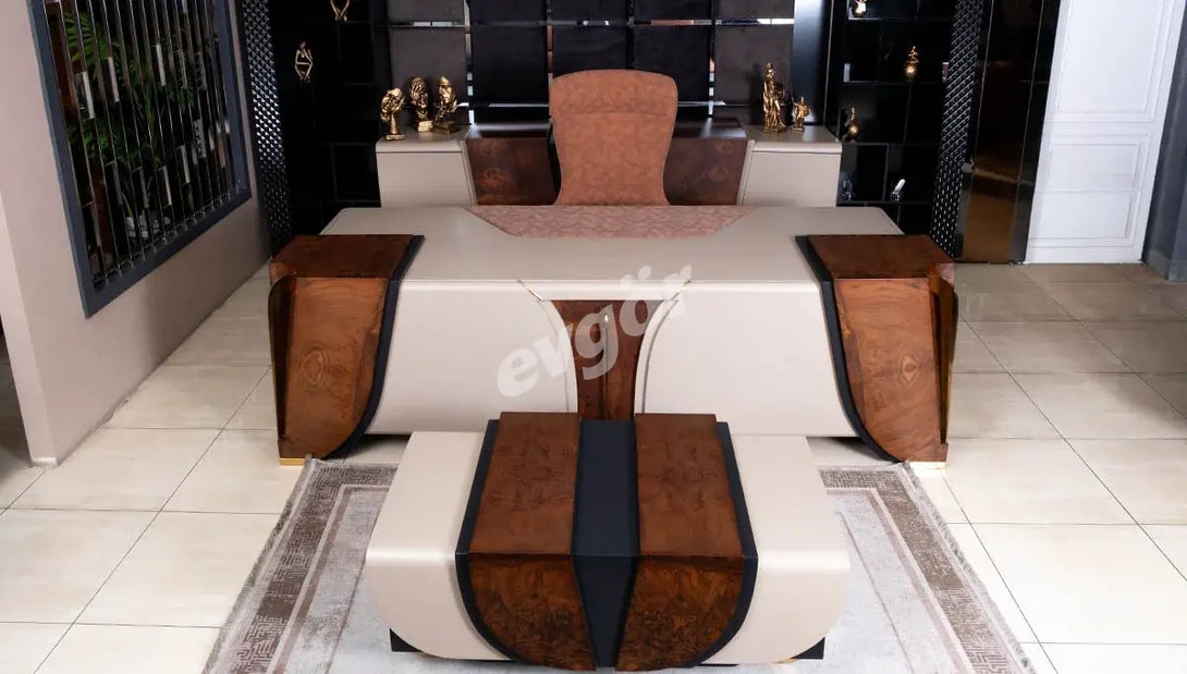 Menor Lüks Makam Odası: Lüks Berjer ve Özel Masa Takımı