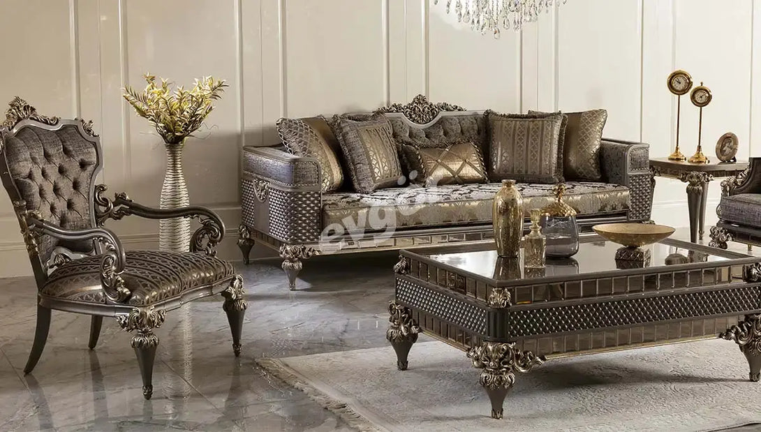 Rivesa Art Deco Sofa Set