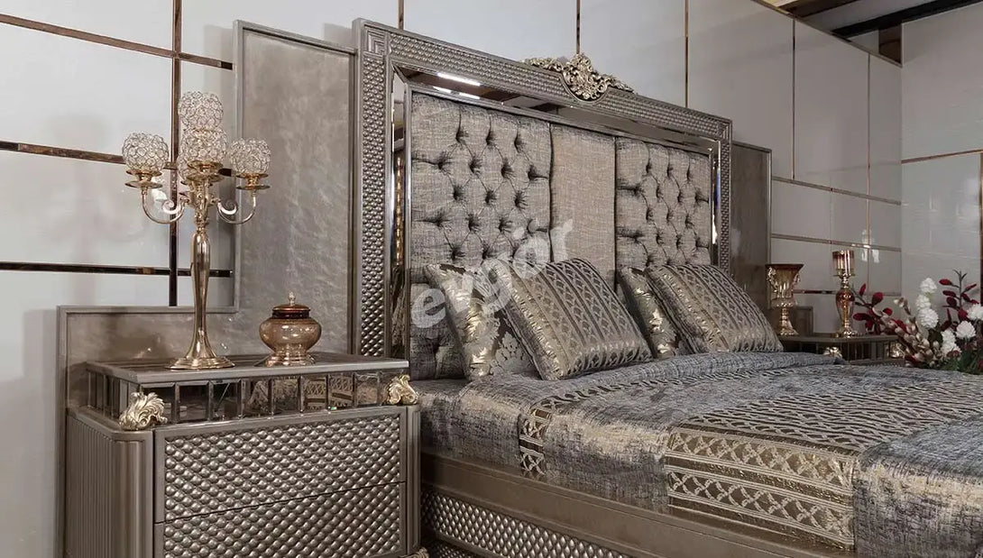 Rivesa Art Deco Yatak Odası Takımı - Şık ve Konforlu Yatak Odası Mobilyaları