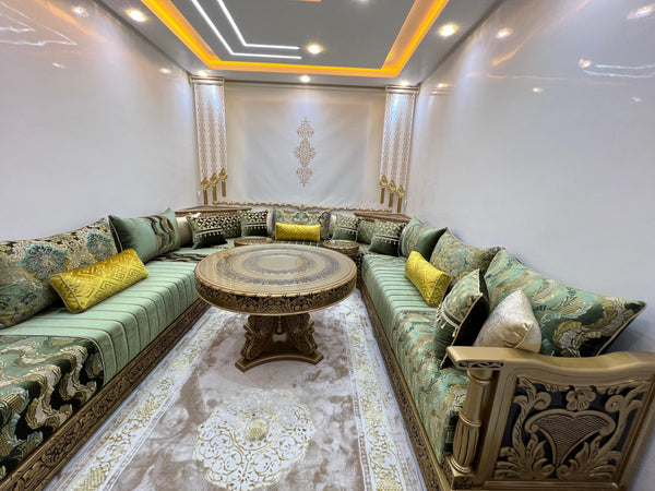 (Copy) Luxury Moroccan Majlis Sofa Set – Custom Handmade Salon  berber